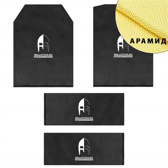 Комплект баллистики в плитоносец базовый Громобой-С (Арамид БП) 819-820-886А - фото 16274