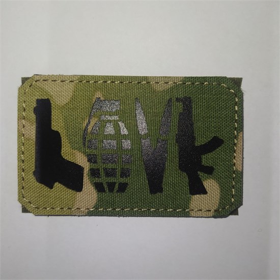 Шеврон на липучке LaserCut LOVE 5x8 мультикам SHV-LC-21(1) - фото 18179